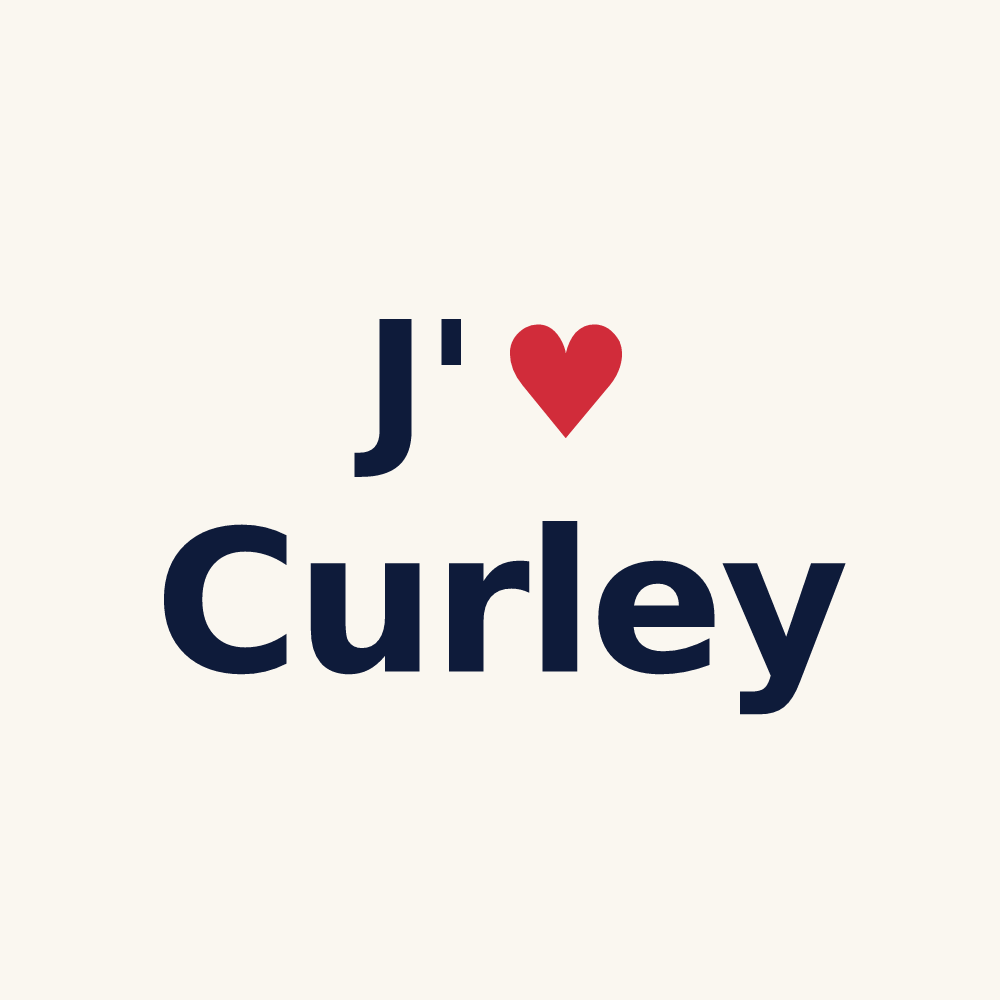 Tasse personnalisée Curley — design J'aime Curley