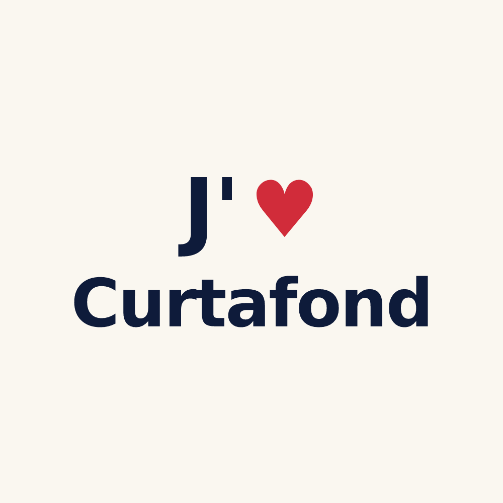 Tasse personnalisée Curtafond — design J'aime Curtafond