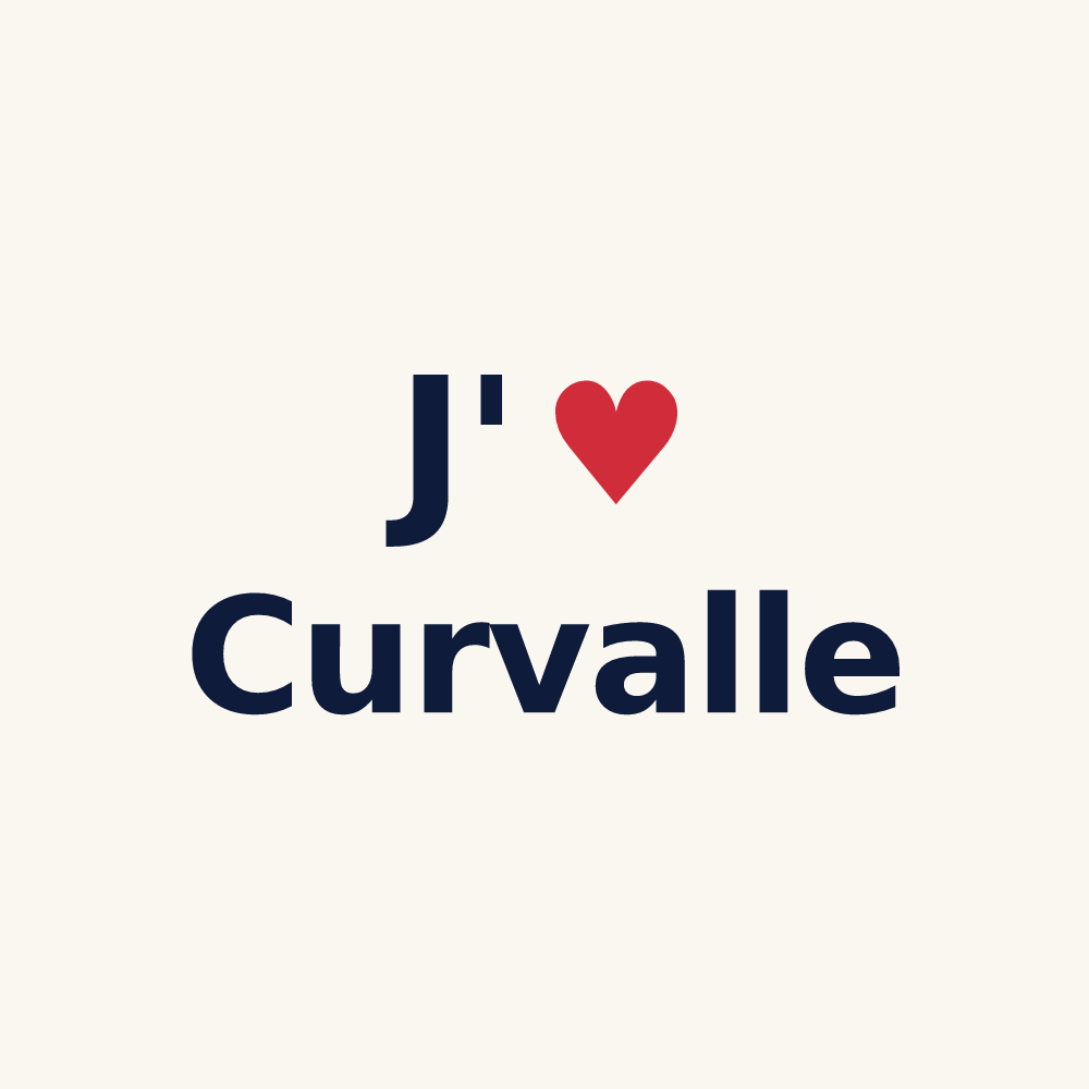 Tasse personnalisée Curvalle — design J'aime Curvalle