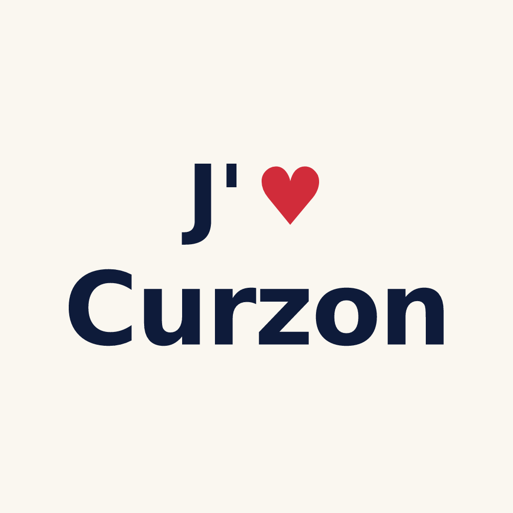 Tasse personnalisée Curzon — design J'aime Curzon