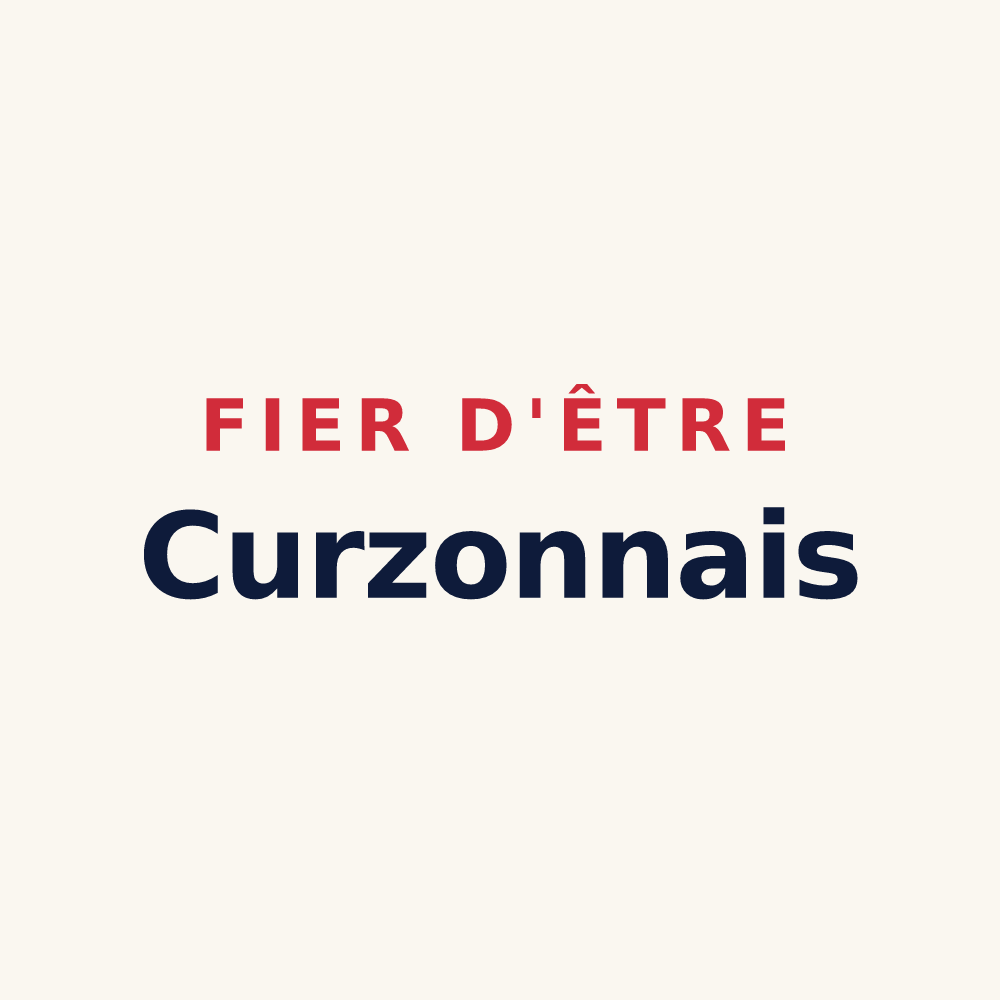 Tasse « Fier d'être Curzonnais » — design pour Curzon