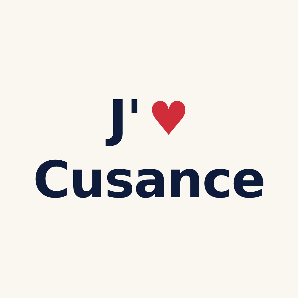Tasse personnalisée Cusance — design J'aime Cusance