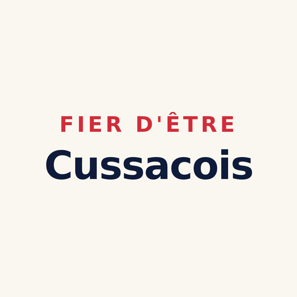 Tasse « Fier d'être Cussacois » — design pour Cussac