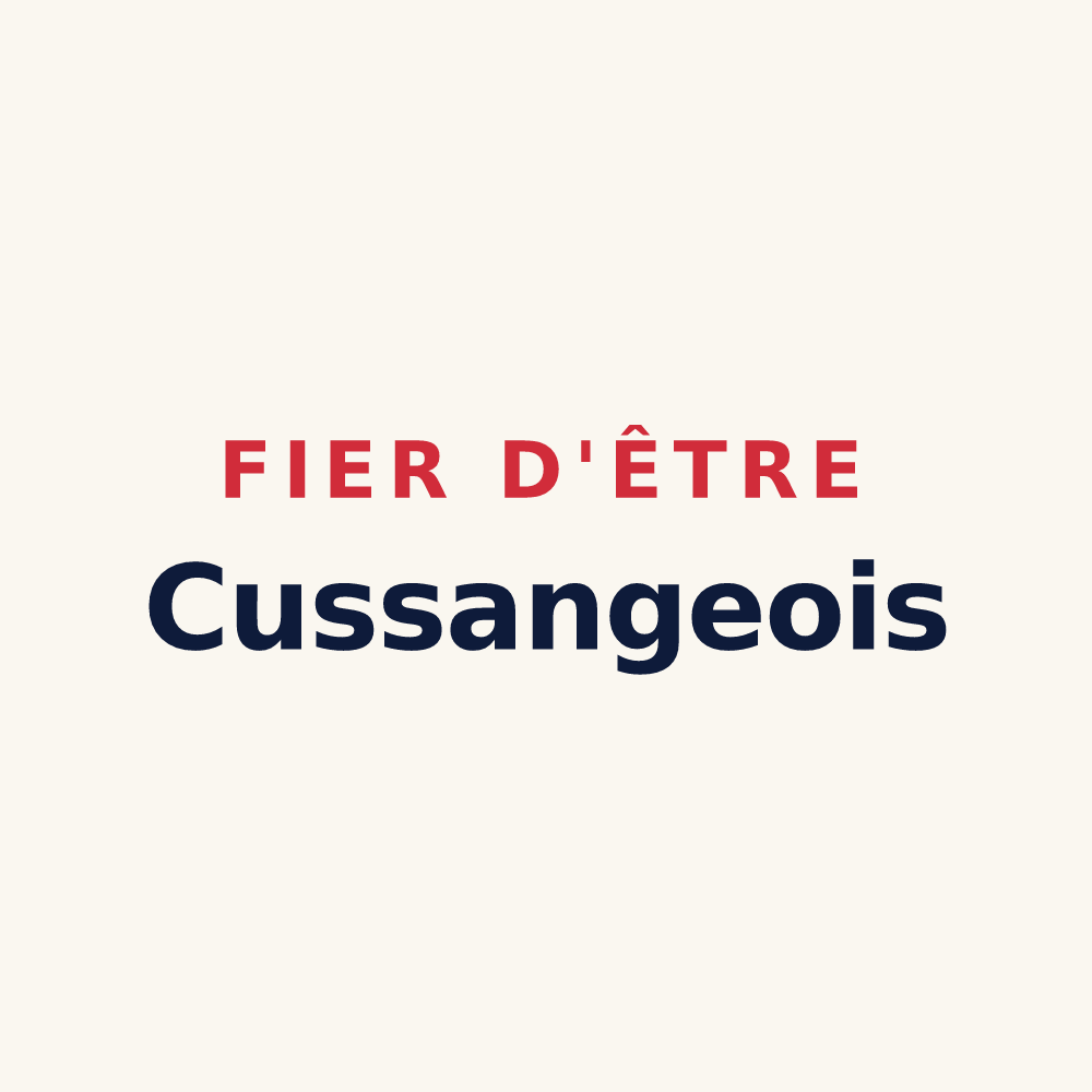 Tasse « Fier d'être Cussangeois » — design pour Cussangy