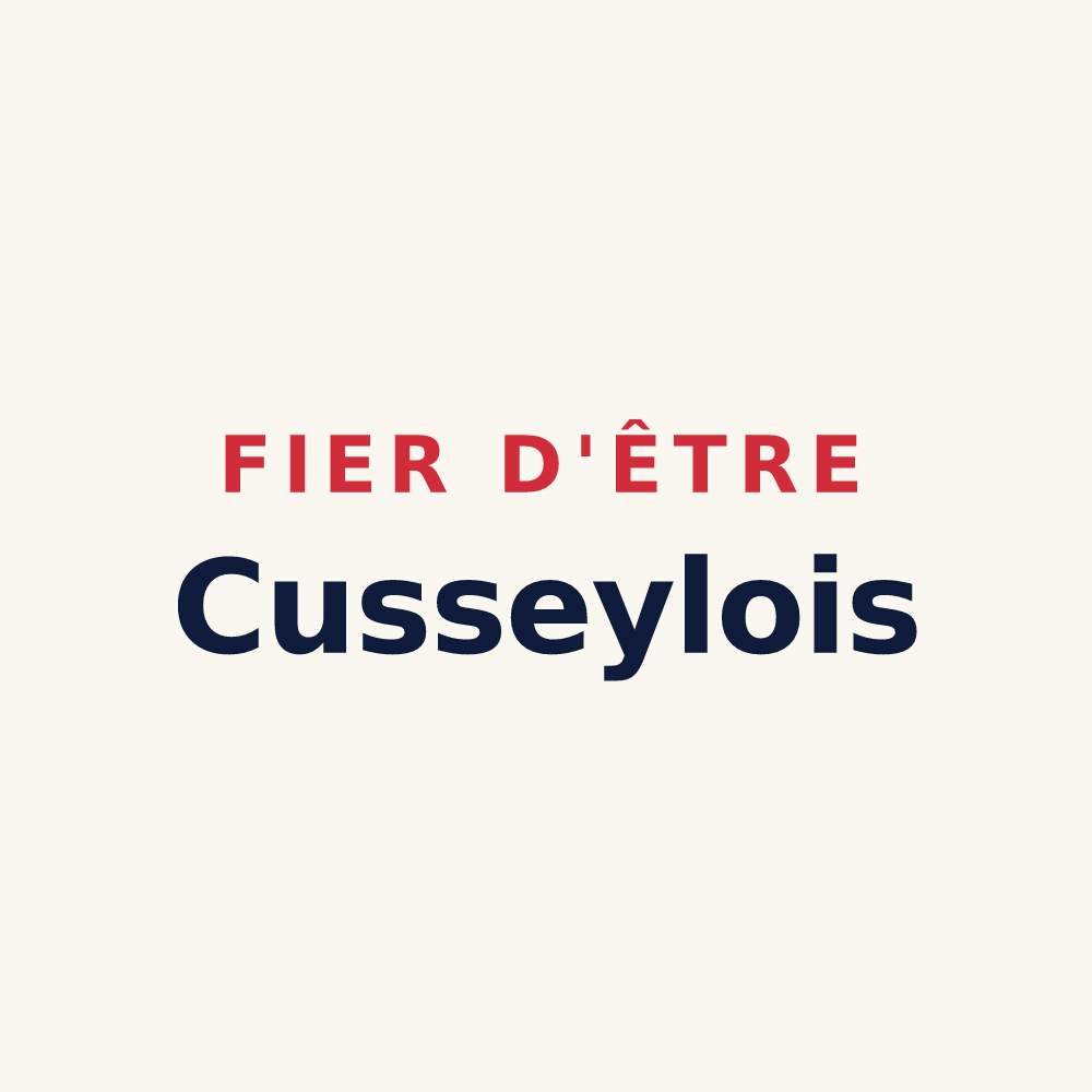 Tasse « Fier d'être Cusseylois » — design pour Cussey-sur-l'Ognon