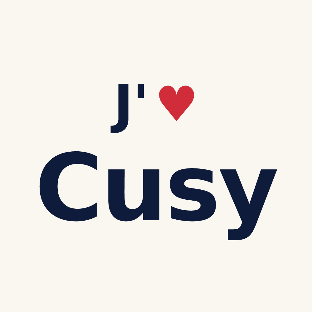 Tasse personnalisée Cusy — design J'aime Cusy