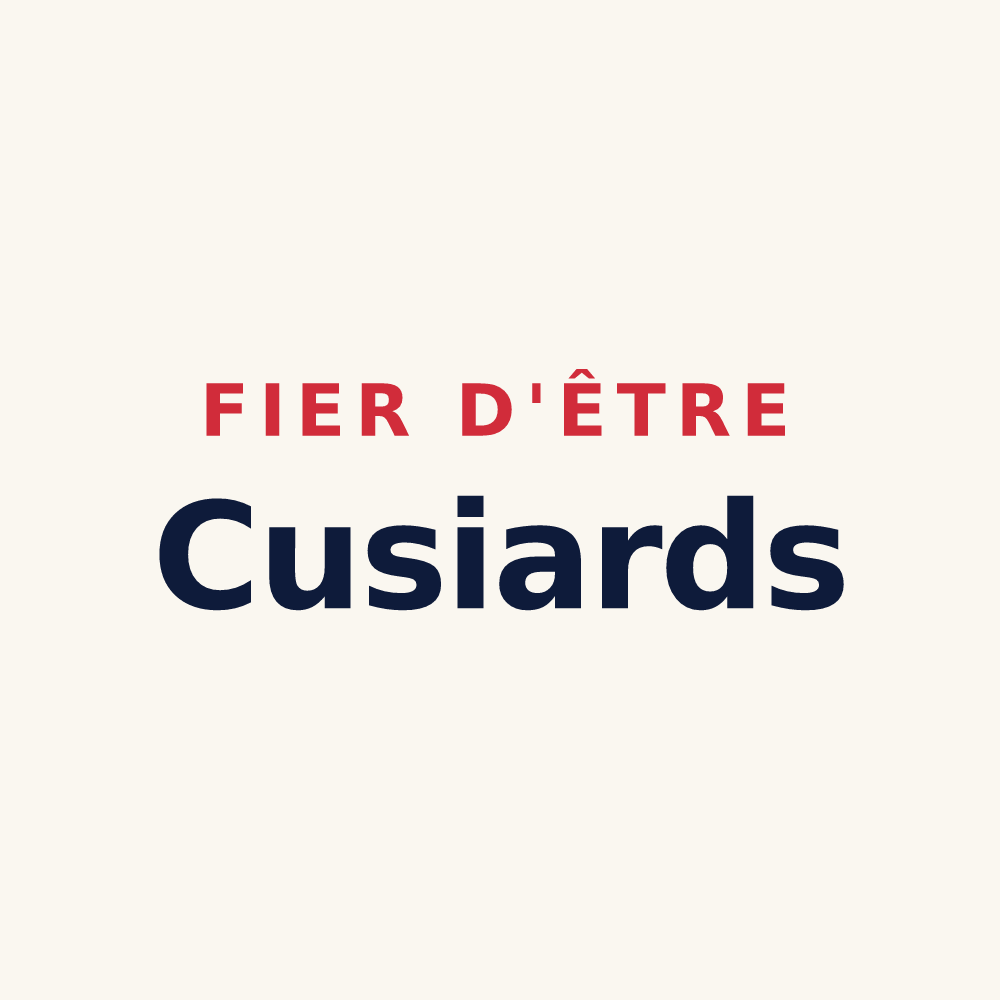 Tasse « Fier d'être Cusiards » — design pour Cusy