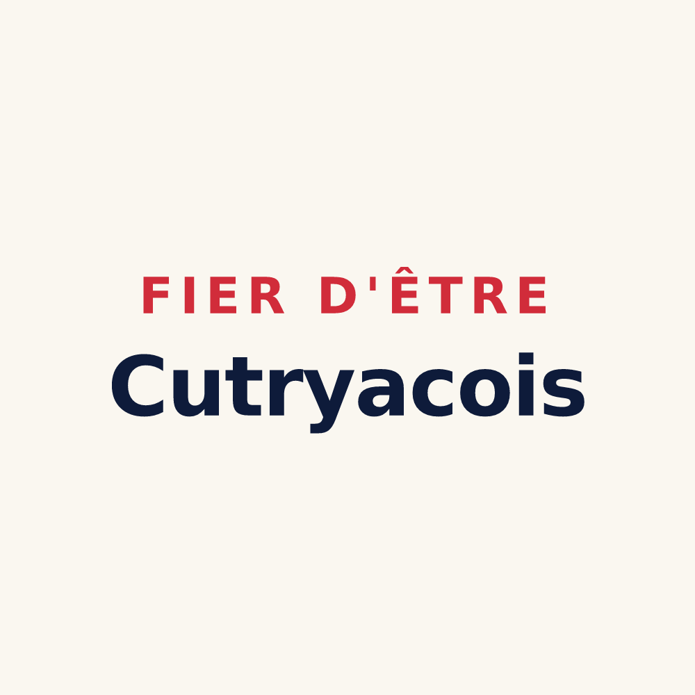 Tasse « Fier d'être Cutryacois » — design pour Cutry