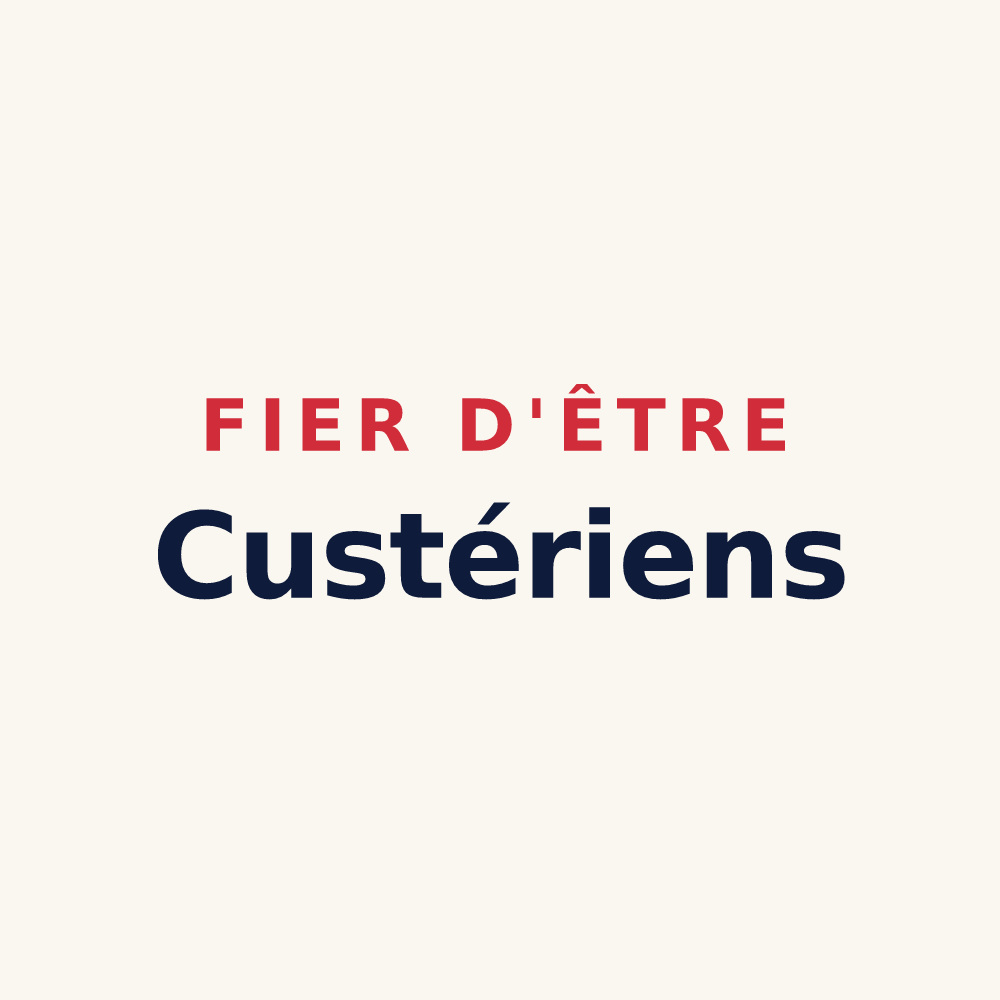 Tasse « Fier d'être Custériens » — design pour Cutry
