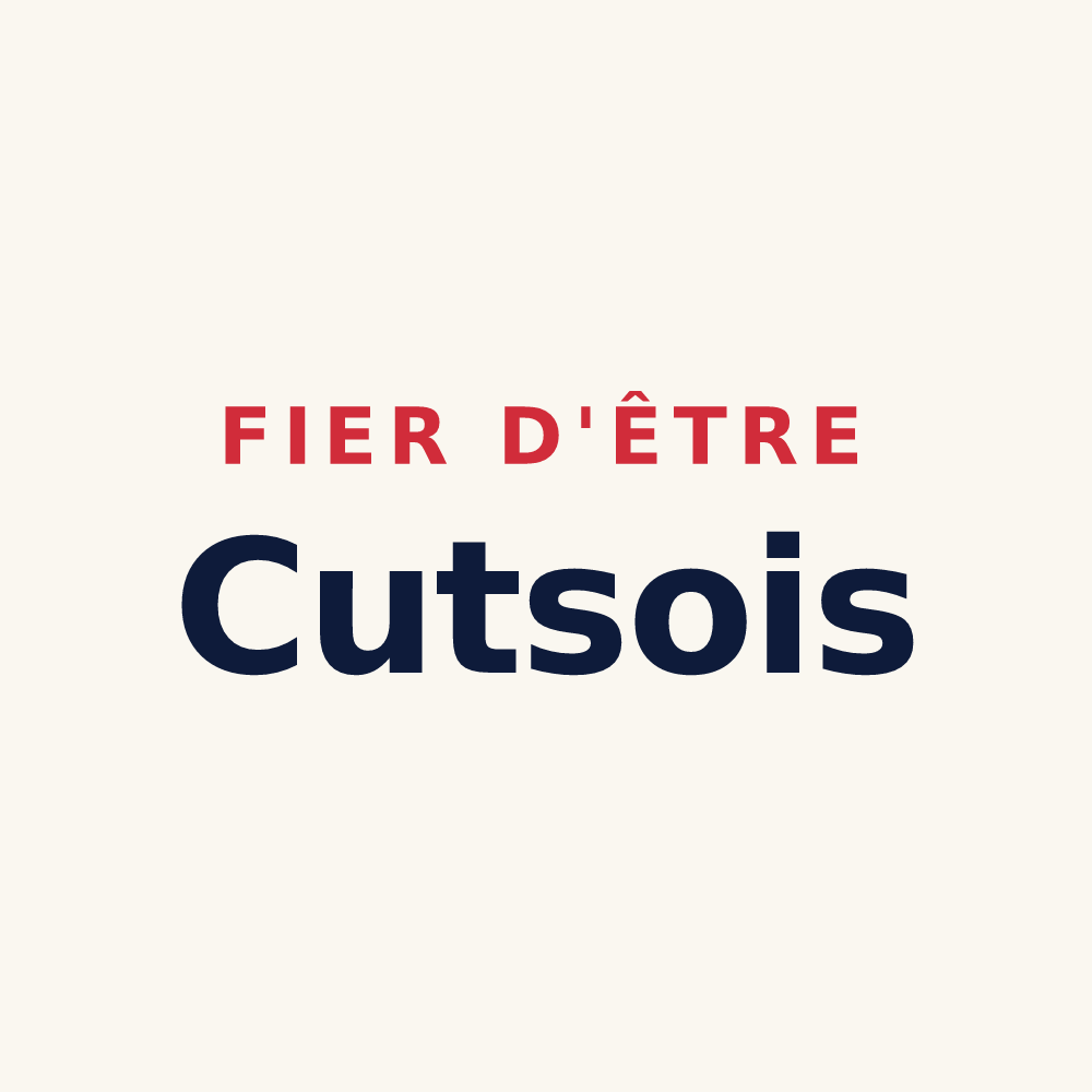 Tasse « Fier d'être Cutsois » — design pour Cuts