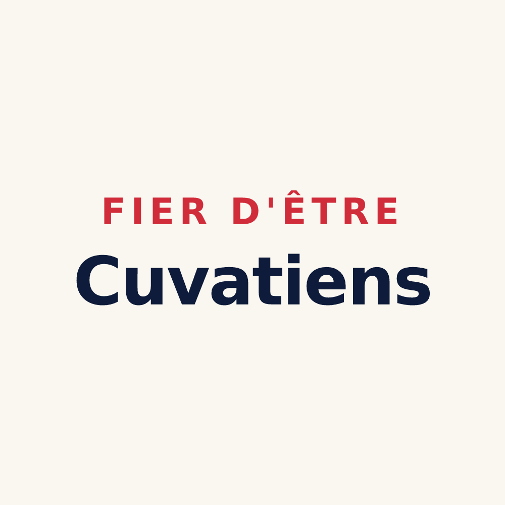 Tasse « Fier d'être Cuvatiens » — design pour Cuvat