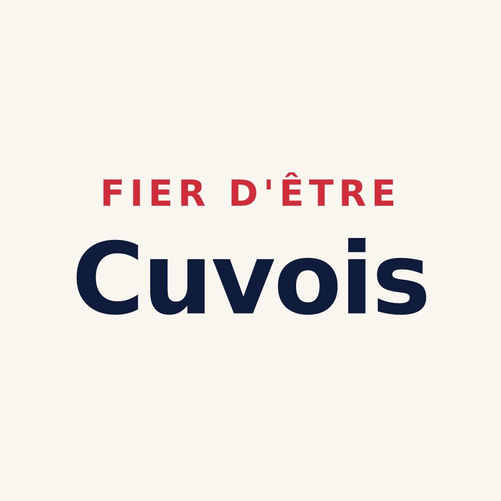 Tasse « Fier d'être Cuvois » — design pour Cuves