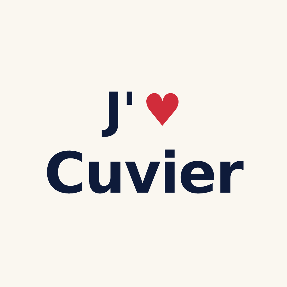Tasse personnalisée Cuvier — design J'aime Cuvier
