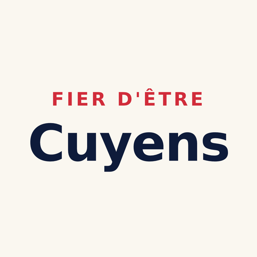 Tasse « Fier d'être Cuyens » — design pour Cuy