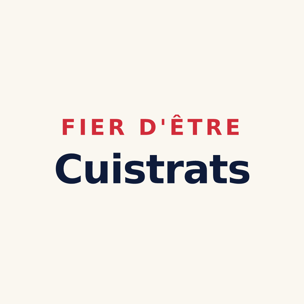 Tasse « Fier d'être Cuistrats » — design pour Cuy