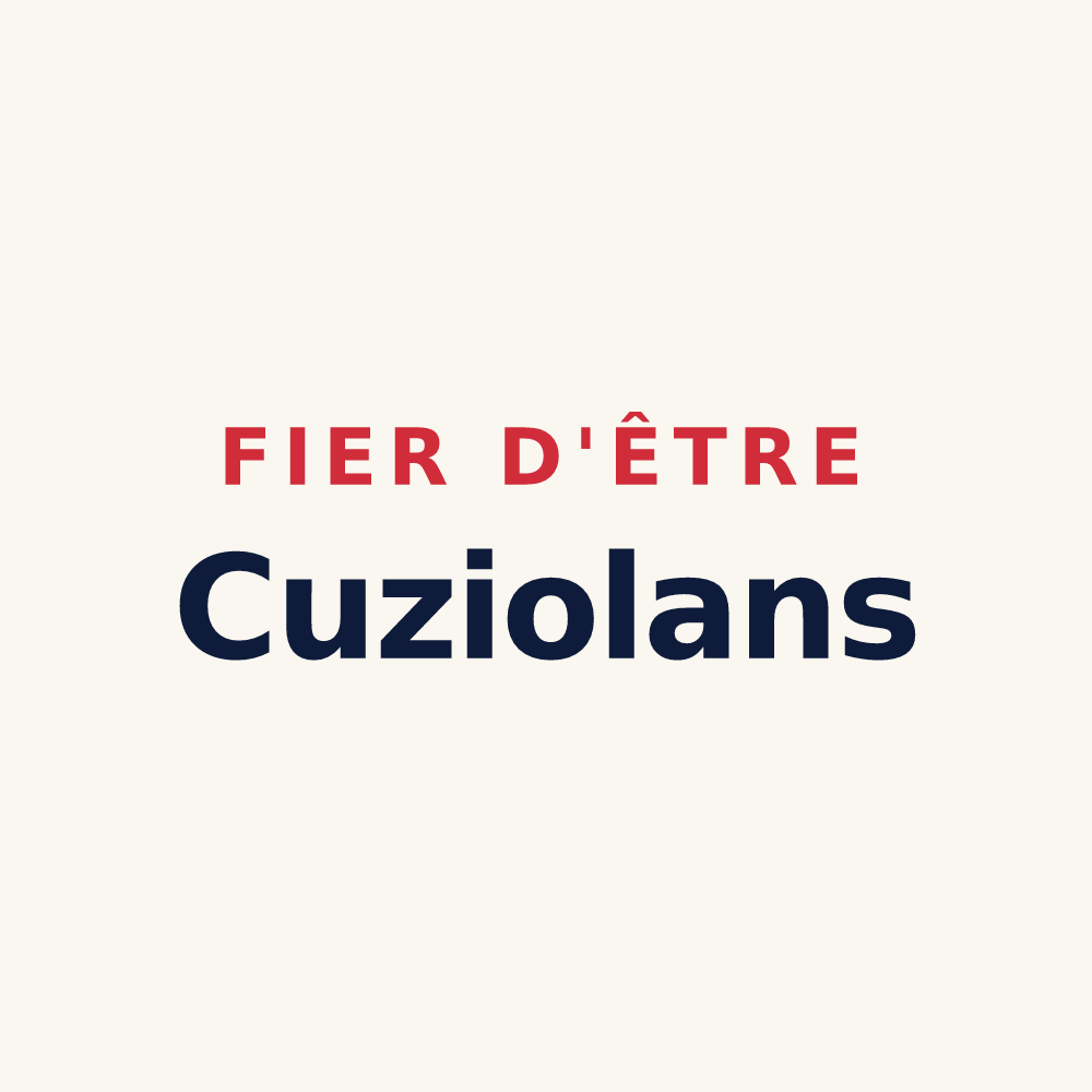 Tasse « Fier d'être Cuziolans » — design pour Cuzieu