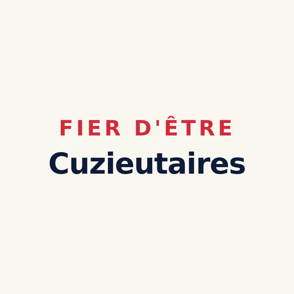 Tasse « Fier d'être Cuzieutaires » — design pour Cuzieu