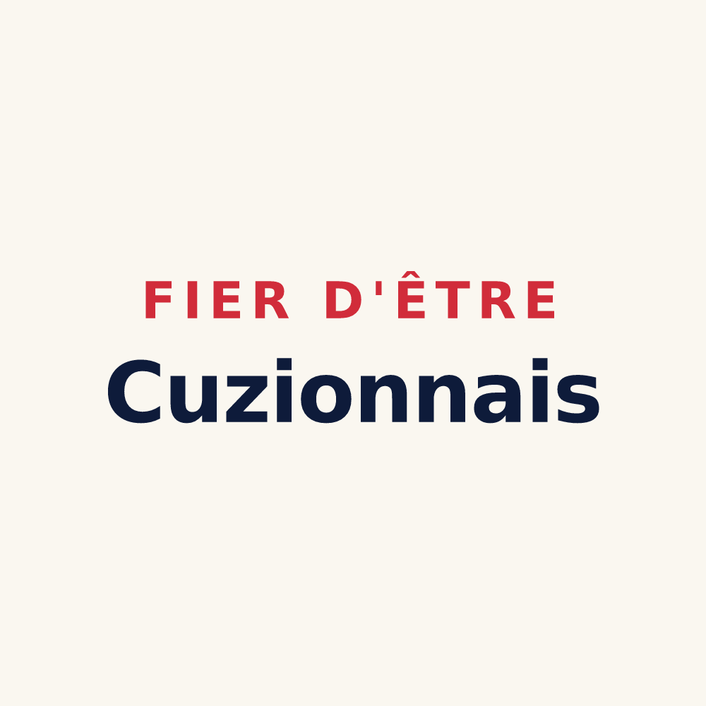 Tasse « Fier d'être Cuzionnais » — design pour Cuzion