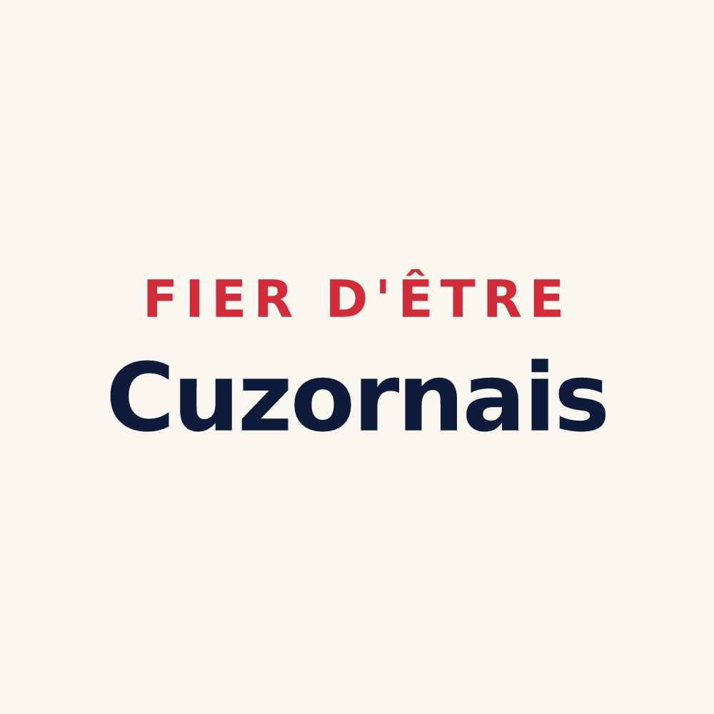 Tasse « Fier d'être Cuzornais » — design pour Cuzorn