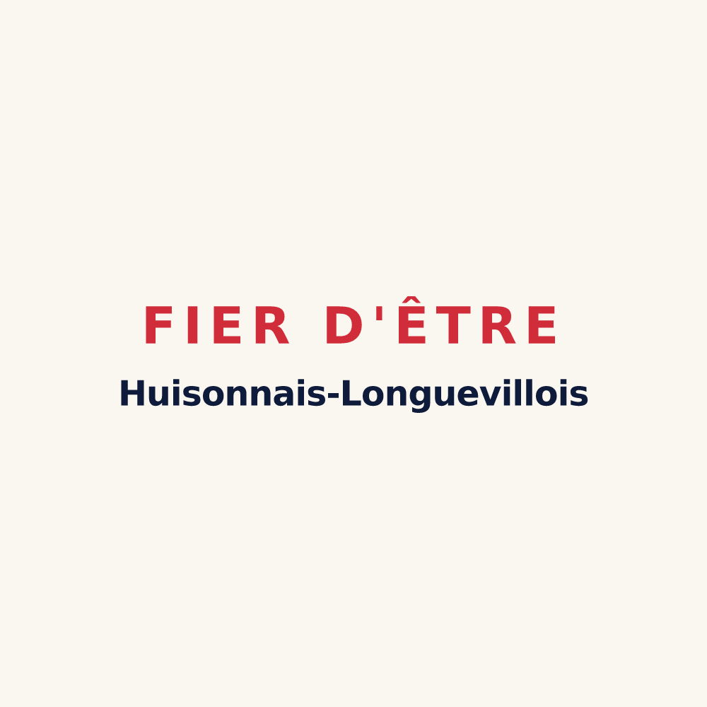 Tasse « Fier d'être Huisonnais-Longuevillois » — design pour D'Huison-Longueville