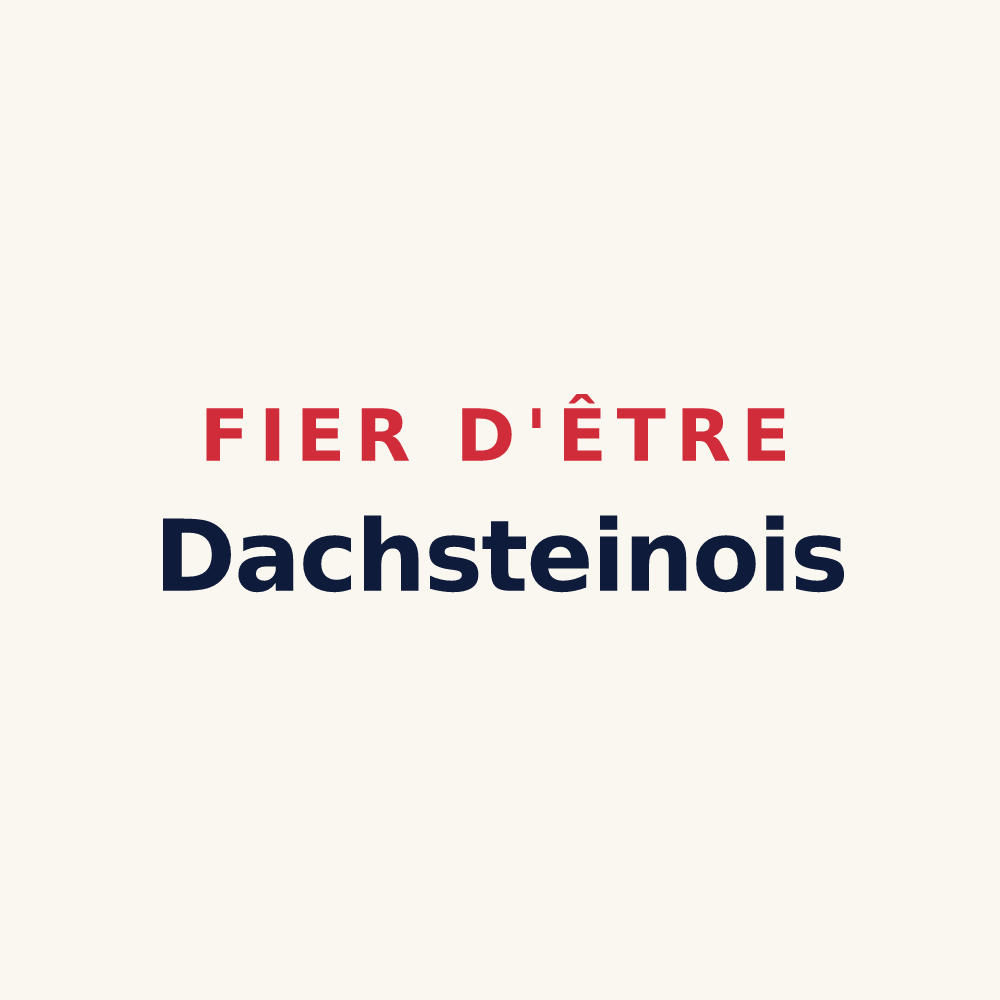 Tasse « Fier d'être Dachsteinois » — design pour Dachstein
