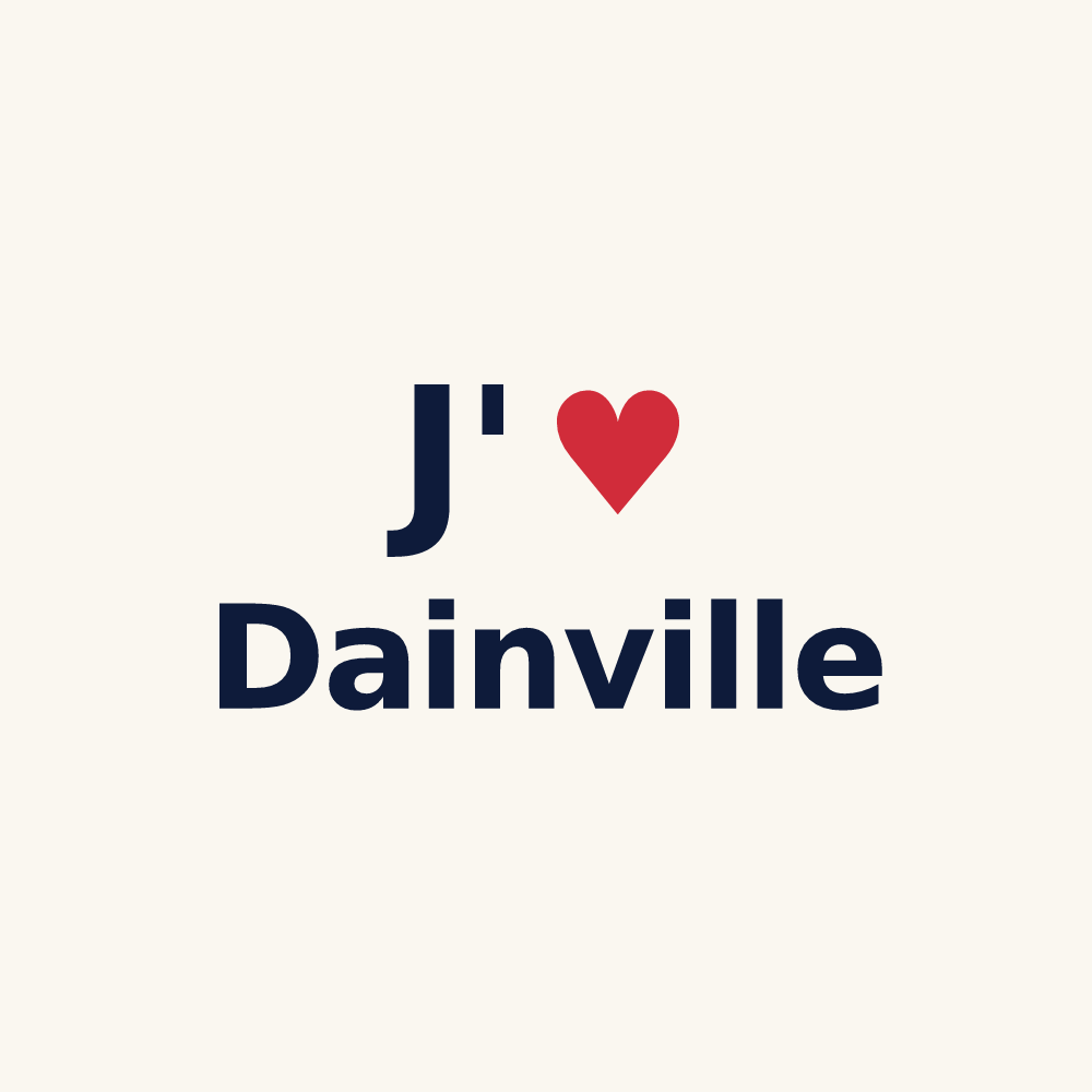 Tasse personnalisée Dainville — design J'aime Dainville