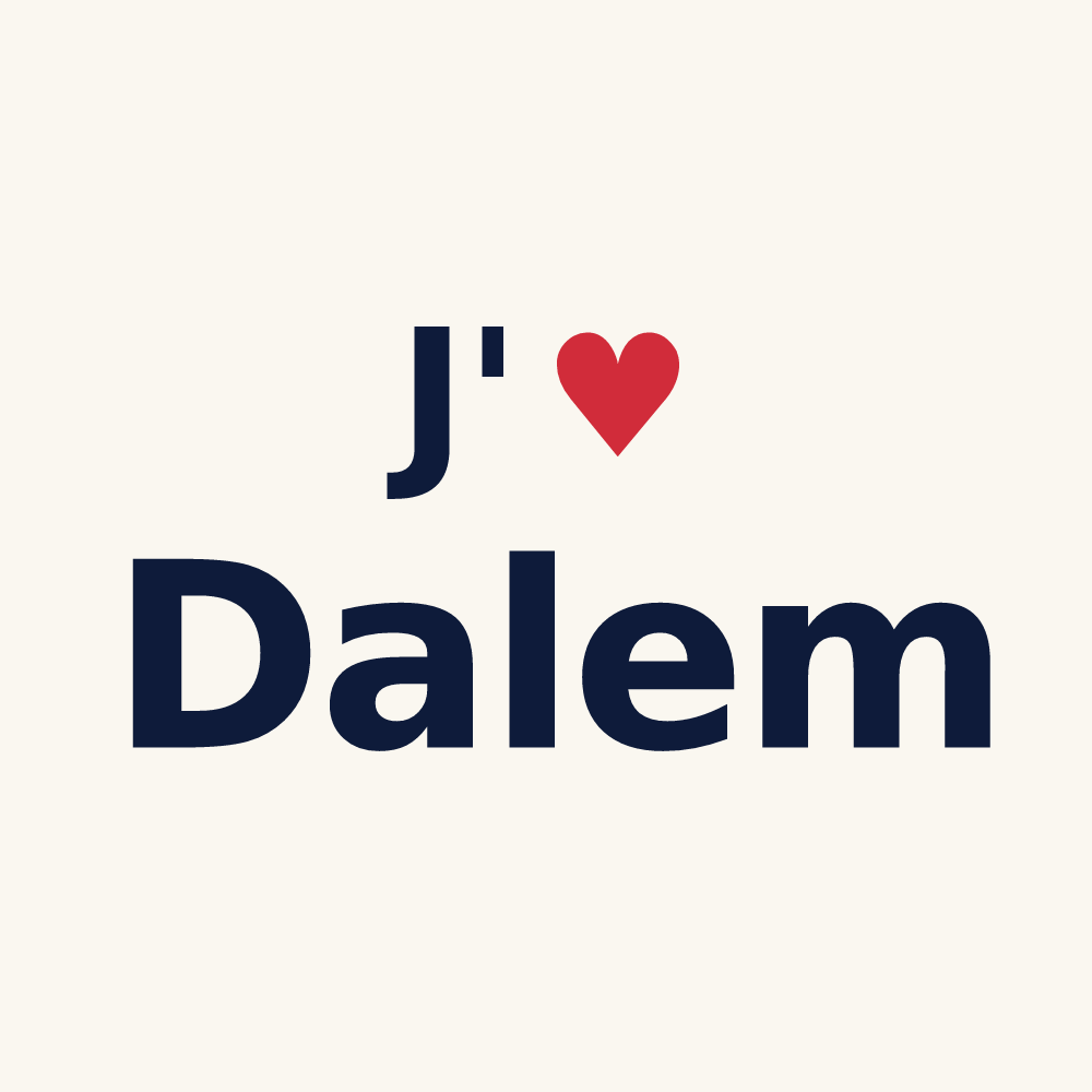 Tasse personnalisée Dalem — design J'aime Dalem