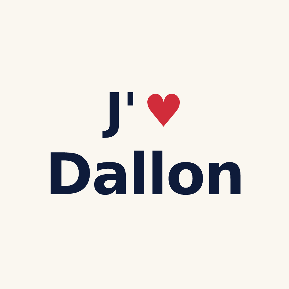 Tasse personnalisée Dallon — design J'aime Dallon