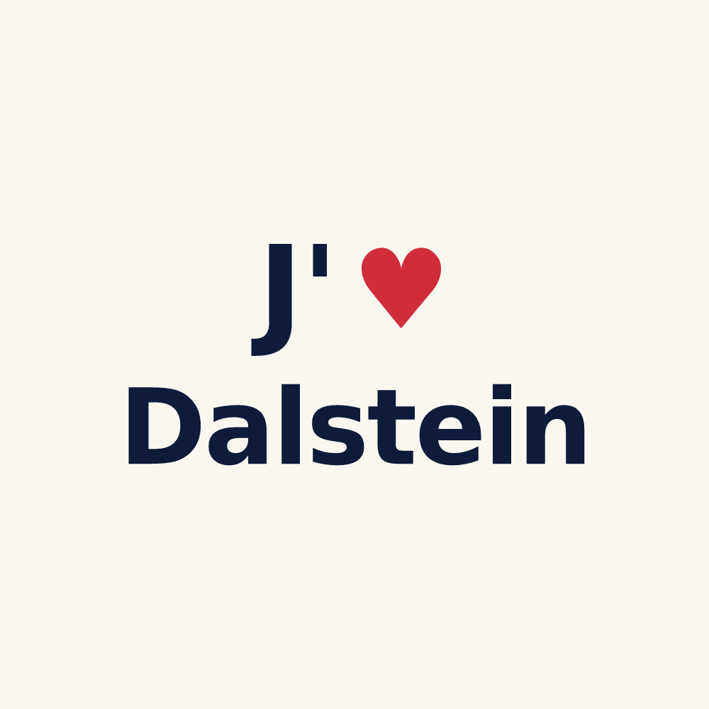 Tasse personnalisée Dalstein — design J'aime Dalstein