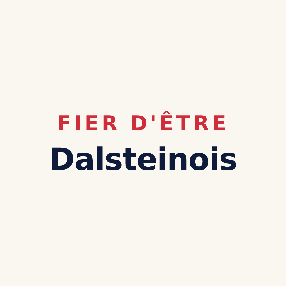Tasse « Fier d'être Dalsteinois » — design pour Dalstein