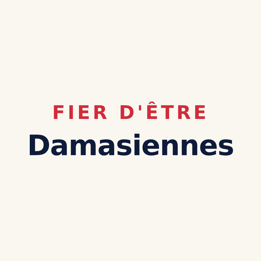 Tasse « Fier d'être Damasiennes » — design pour Damas-aux-Bois