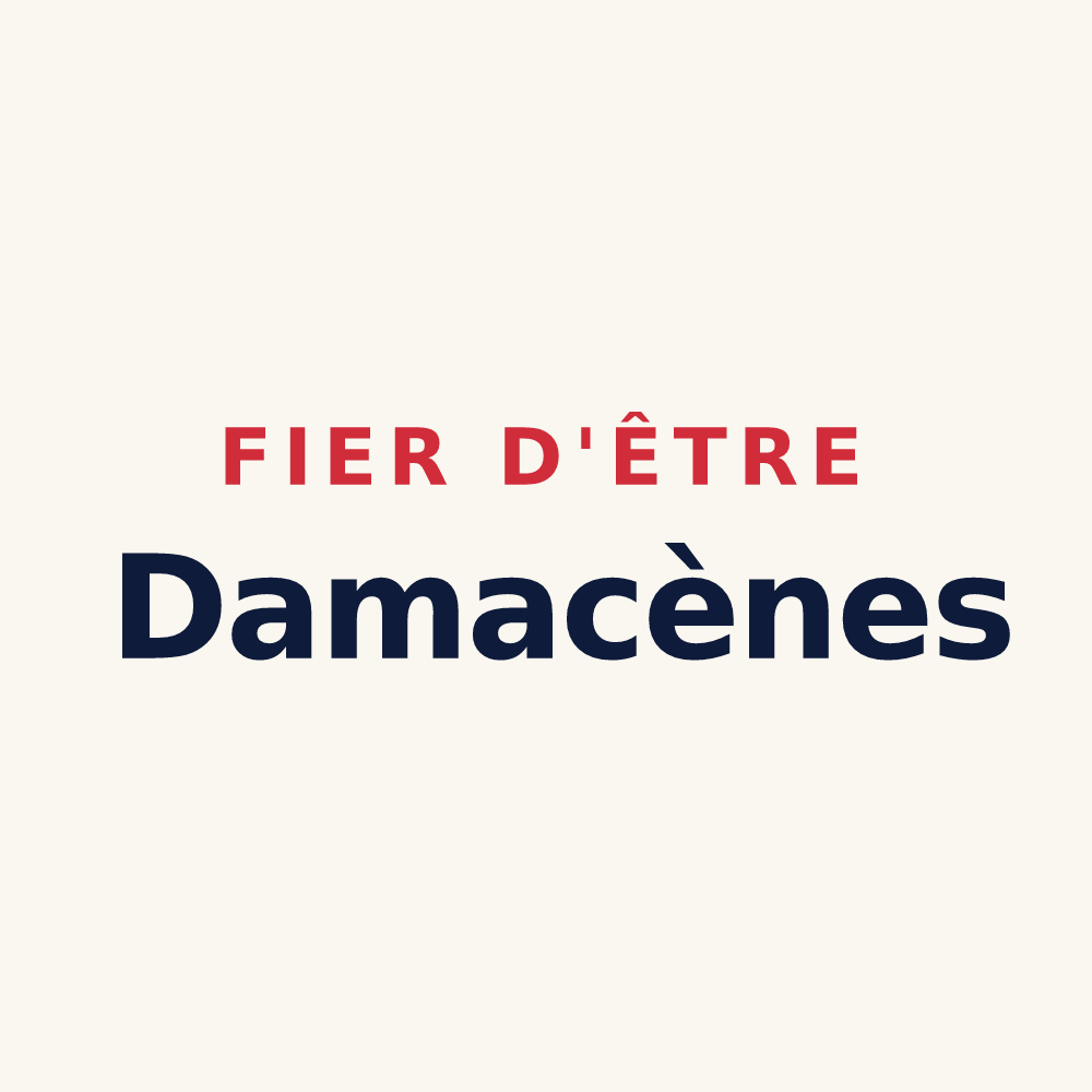 Tasse « Fier d'être Damacènes » — design pour Damas-et-Bettegney