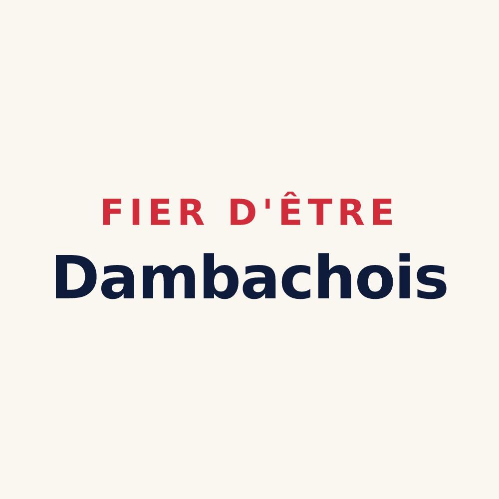 Tasse « Fier d'être Dambachois » — design pour Dambach