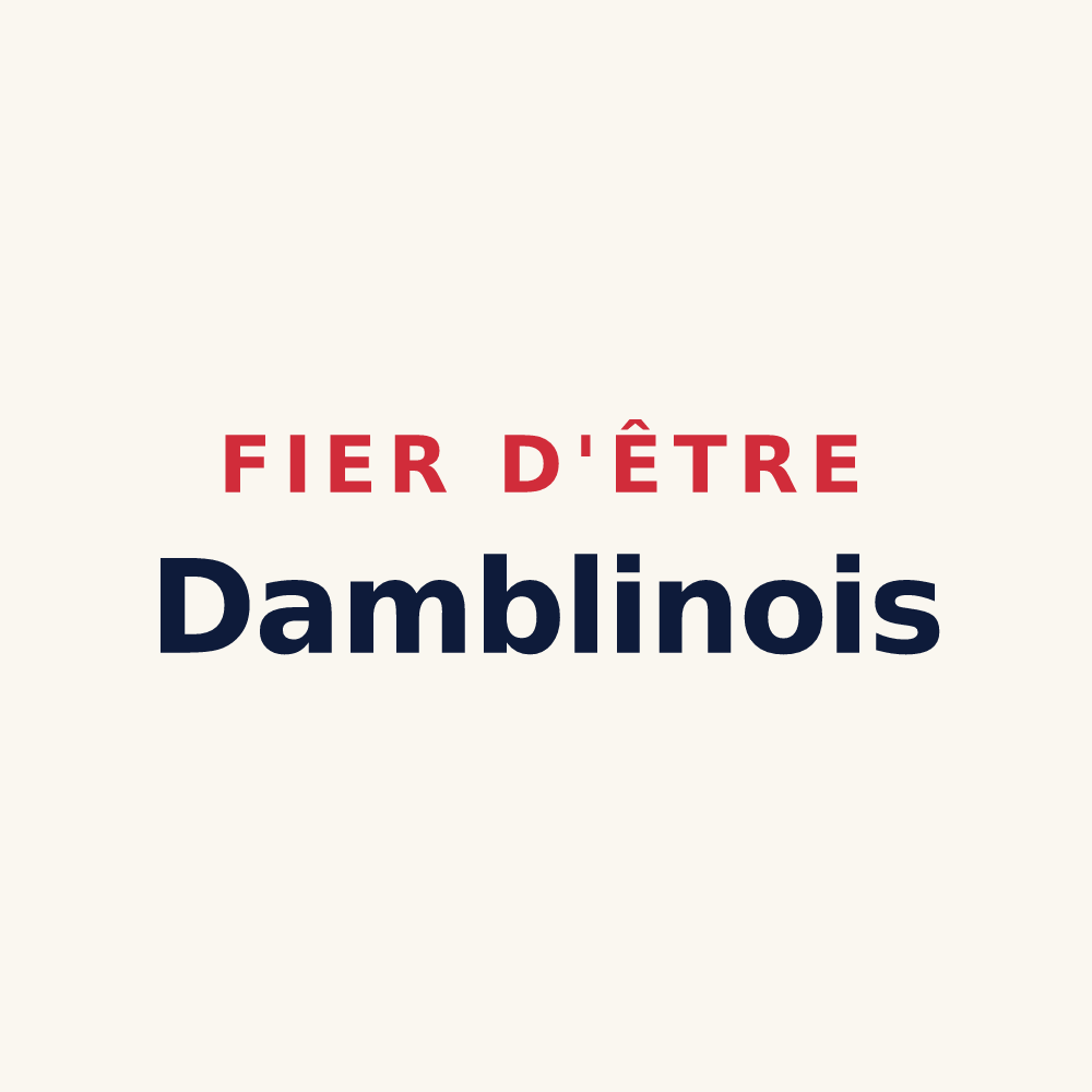Tasse « Fier d'être Damblinois » — design pour Damblain