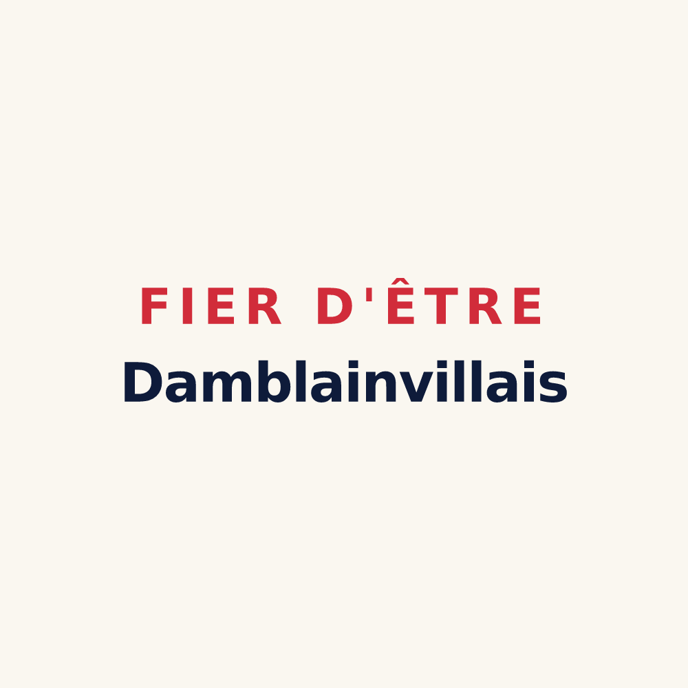 Tasse « Fier d'être Damblainvillais » — design pour Damblainville