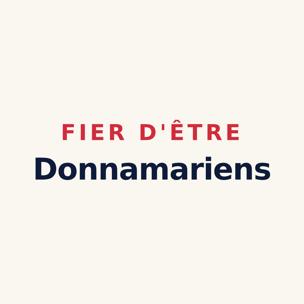 Tasse « Fier d'être Donnamariens » — design pour Dame-Marie-les-Bois