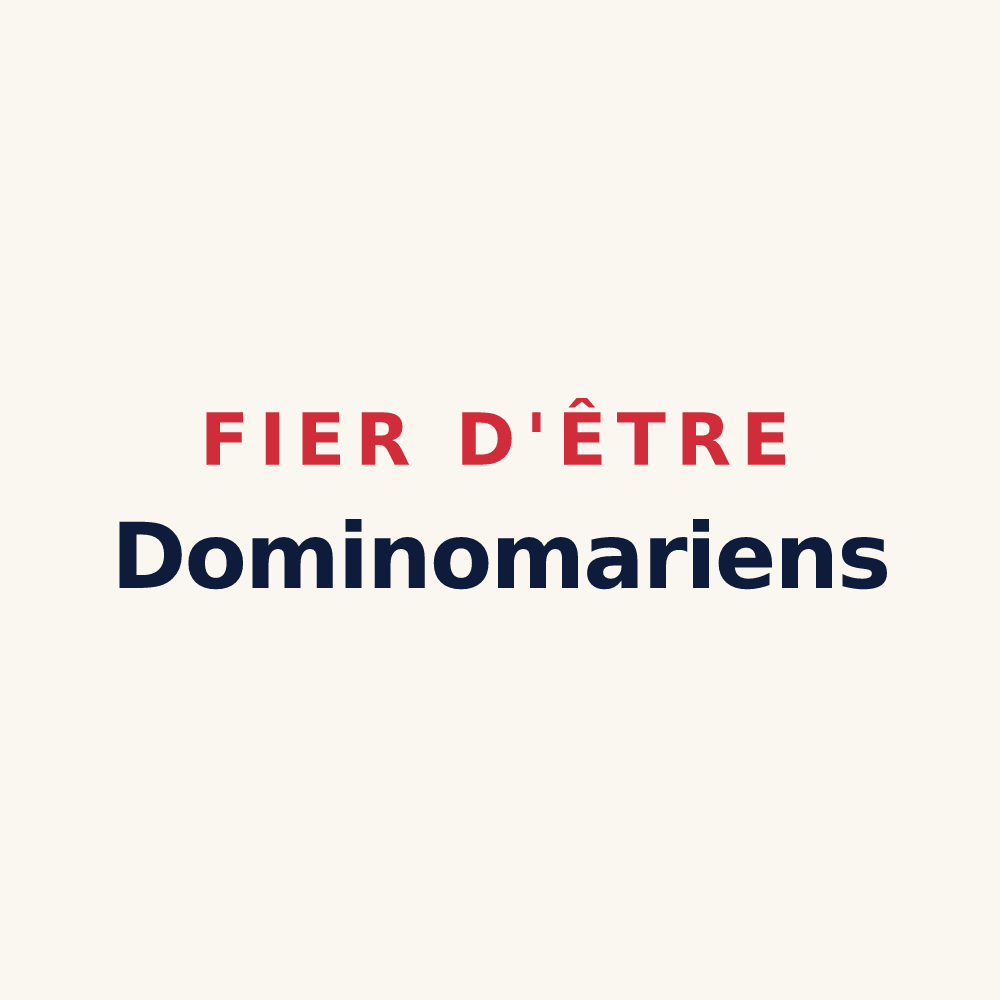 Tasse « Fier d'être Dominomariens » — design pour Dame-Marie
