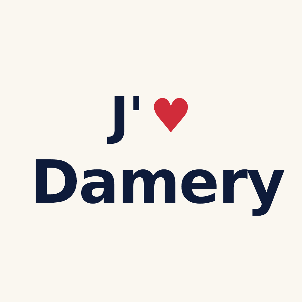Tasse personnalisée Damery — design J'aime Damery