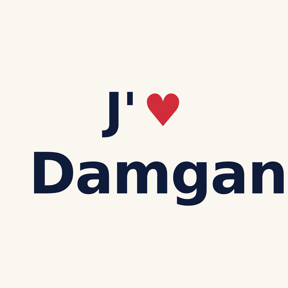 Tasse personnalisée Damgan — design J'aime Damgan