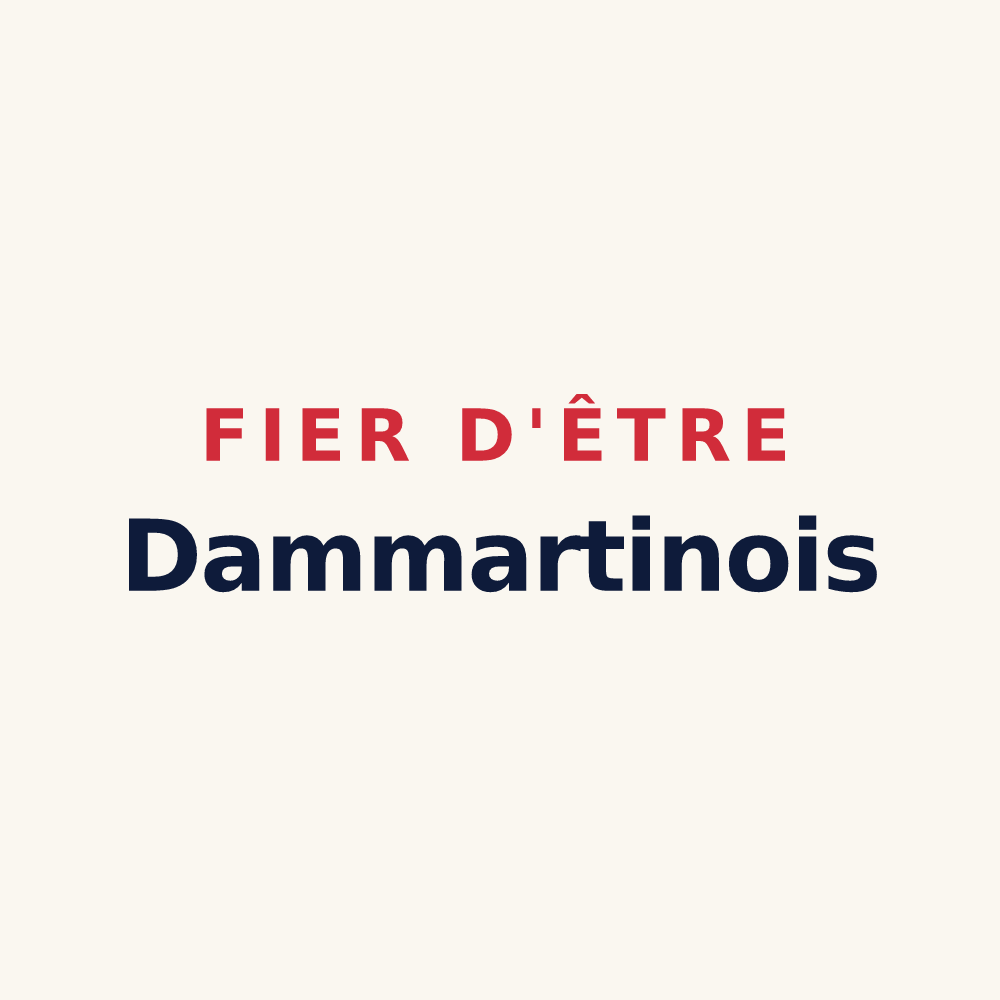 Tasse « Fier d'être Dammartinois » — design pour Dammartin-sur-Tigeaux