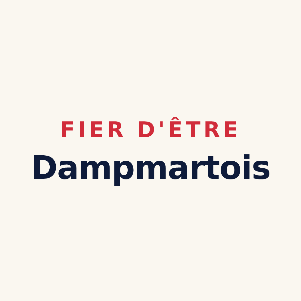 Tasse « Fier d'être Dampmartois » — design pour Dampmart