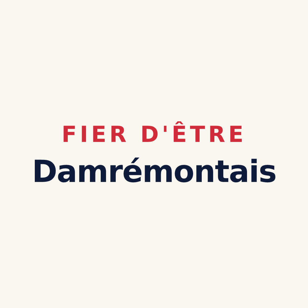 Tasse « Fier d'être Damrémontais » — design pour Damrémont
