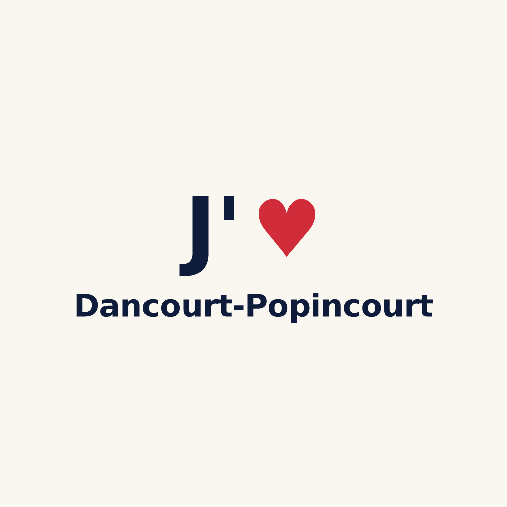Tasse personnalisée Dancourt-Popincourt — design J'aime Dancourt-Popincourt