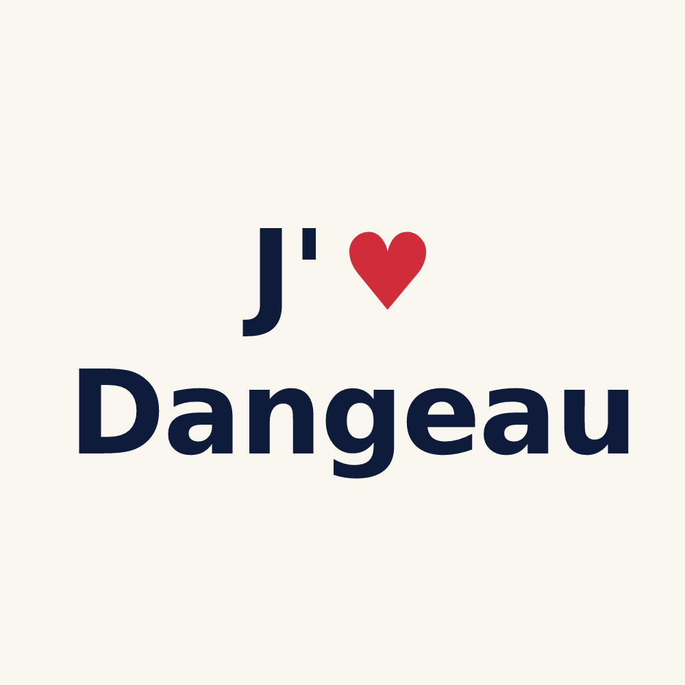 Tasse personnalisée Dangeau — design J'aime Dangeau