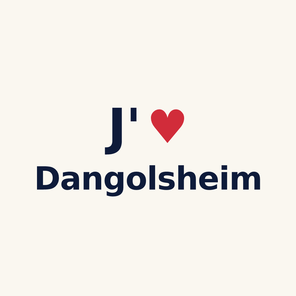 Tasse personnalisée Dangolsheim — design J'aime Dangolsheim