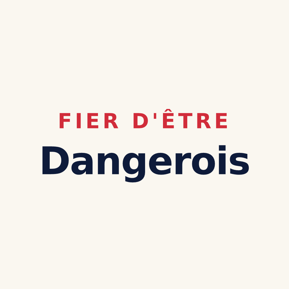 Tasse « Fier d'être Dangerois » — design pour Dangu
