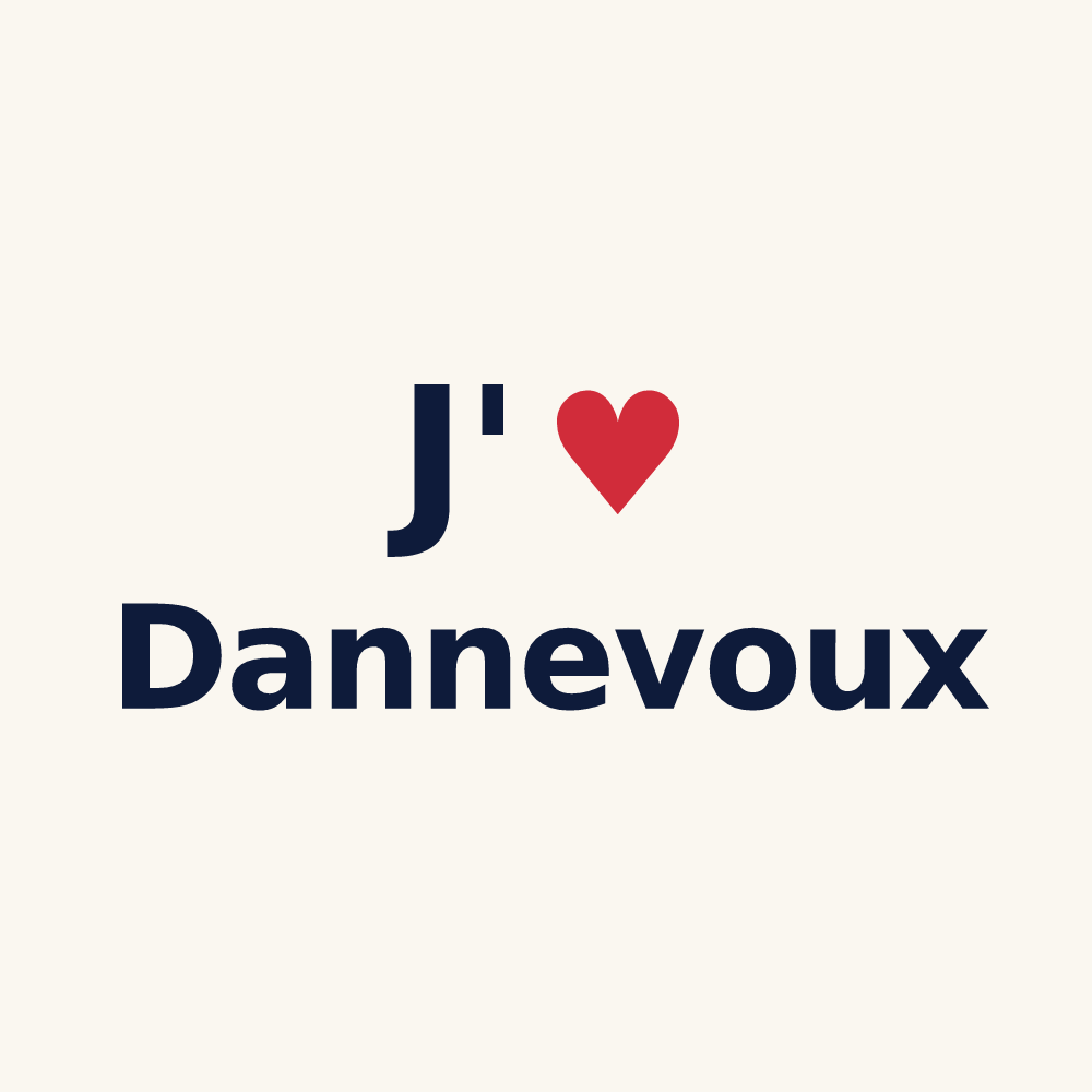 Tasse personnalisée Dannevoux — design J'aime Dannevoux