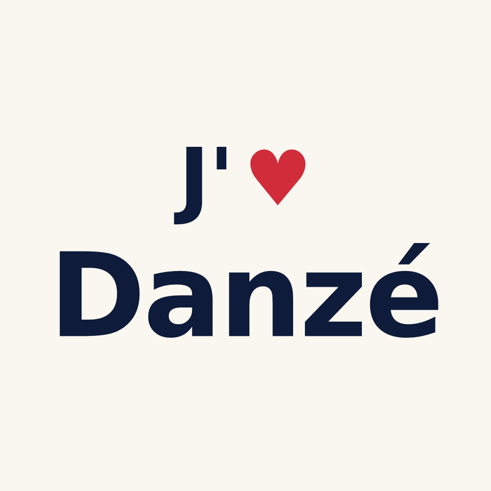 Tasse personnalisée Danzé — design J'aime Danzé