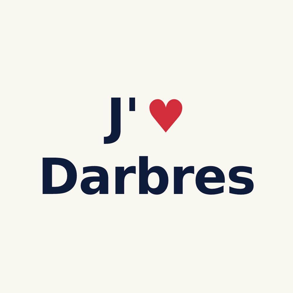 Tasse personnalisée Darbres — design J'aime Darbres