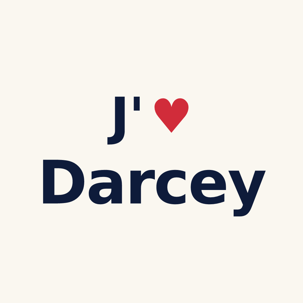 Tasse personnalisée Darcey — design J'aime Darcey